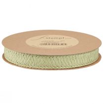 Itens Fita para presente fita trançada verde de papel 20mm 10m
