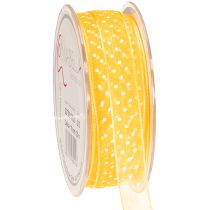 Itens Fita de presente com estampa de bolinhas, o toque final perfeito para embalagens e caixas de presente, 1,5 cm de largura, 20 m de comprimento.