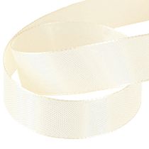 Itens Fita de presente e fita decorativa fita tafetá creme 25mm 50m