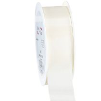 Itens Fita de presente e fita decorativa fita tafetá creme 40mm 50m