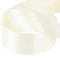 Itens Fita de presente e fita decorativa fita tafetá creme 40mm 50m