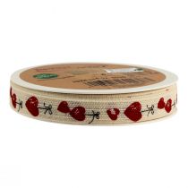 Itens Fita para presente corações fita decorativa de algodão 15mm 20m