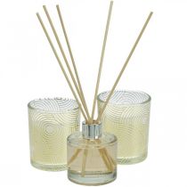 Velas perfumadas com fragrância de quarto para presente em um vidro com aroma de baunilha