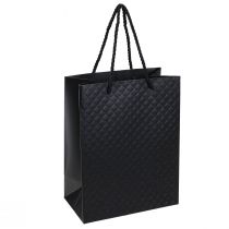 Itens Saco de presente saco de presente preto 18×10×23cm 1ud