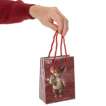 Itens Sacola de presente de Natal com estampa de rato, 16 cm, 2 unidades