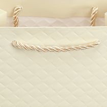 Itens Saco de presente saco de presente de papel creme 18×10×23cm 1ud