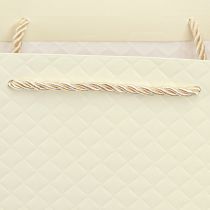 Itens Saco de presente saco de presente de papel creme 26×12×32cm 1ud