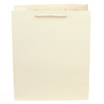 Itens Saco de presente saco de presente de papel creme 26×12×32cm 1ud