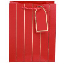 Itens Saco de presente Saco de Natal ouro vermelho 18×10×23cm 1ud