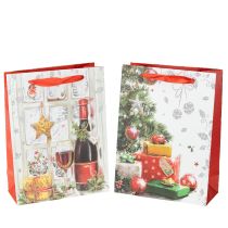 Itens Saco de presente de Natal 8cm x 18cm A24cm conjunto de 2