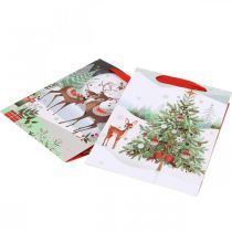 Itens Sacos de presente Saco de presente de Natal veado 24×18cm 2pcs