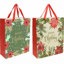 Saco de presente de Natal saco de presente Feliz Natal 32x26cm 2pcs