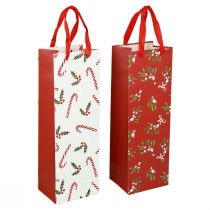 Sacos para presentes Saco para garrafas de Natal Saco para presentes 12 × 36 × 10 cm 2 unidades