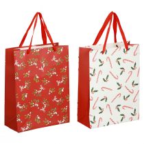 Sacos de presente Saco de presente grande de Natal Saco de presente 26 × 32 × 10 cm 2 unidades