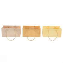 Itens Sacos para presentes papel tecido baunilha laranja rosa 20×10×10cm 6uns