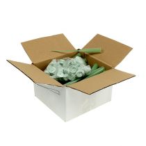 Itens Tubos florais de 15 x 1,5 cm, pacote com 100 unidades.