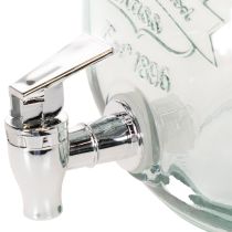 Itens Dispensador de Bebidas em Vidro com Torneira e Conjunto de 4 Copos, 25,5 cm