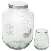 Itens Dispensador de Bebidas em Vidro com Torneira e Conjunto de 4 Copos, 25,5 cm