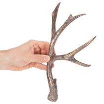 Itens Chifres decorativos artificiais, enfeites natalinos rústicos, 29 cm, 2 peças