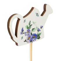 Itens Estacas decorativas em formato de regador para arranjos florais e decoração de varandas, 34 cm, pacote com 12 unidades.