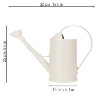Itens Regador com bico removível. Ideal para plantas de interior e varandas. Branco. 32 cm.