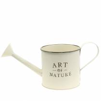 Itens Vaso de flores/regador vintage, zinco, creme, recipiente decorativo, Ø16,5 cm