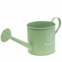 Itens Regador para vaso de flores zinco verde menta Ø16,5cm Alt.17cm