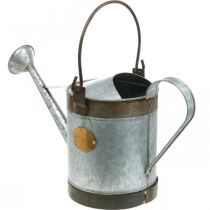 Itens Regador decorativo de metal com design retrô, vaso suspenso vintage 58x23x32cm, balde de plantas nostálgico