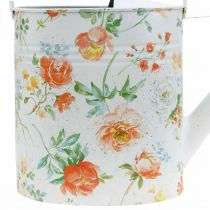 Itens Regador vintage decorativo de metal com motivo de rosa, decoração de jardim de verão, regador nostálgico para plantio, 31,5 cm de altura.