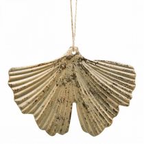 Pingente Folha de Ginkgo Ginkgo Vintage Deco Metal 15×11cm 4pcs