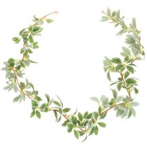 Itens Guirlanda artificial com folhas variegadas, 175 cm