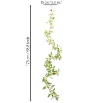 Itens Guirlanda artificial com folhas variegadas, 175 cm