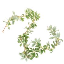 Itens Guirlanda artificial com folhas variegadas, 175 cm