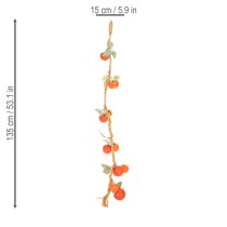 Itens Guirlanda artificial de tomate, trepadeira decorativa, decoração realista para sala de estar, 135 cm