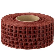Itens Fita de grade 4,5 cm x 10 m Bordeaux