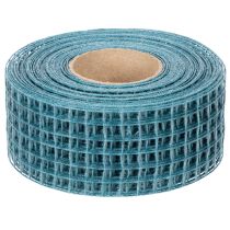 Itens Fita decorativa, fita quadriculada, 4,5 cm de largura, azul, para projetos de artesanato, 10 m