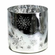 Itens Lanterna de decoração de natal em vidro metálico Ø20cm Alt.20cm