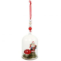 Itens Sino de vidro de decoração de Natal para pendurar 10cm