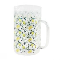 Itens Jarro de vidro limões e azeitonas jarro decorativo vidro Alt.17cm