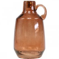 Itens Castiçal vareta de vidro vela decoração em vidro castanho A22cm