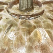 Itens Decoração de mesa de vidro abóbora outono abóbora vidro metal H14cm 2 peças