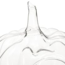 Itens Abóbora de vidro com abertura, abóbora de decoração de outono, transparente, Ø21 cm, A20 cm