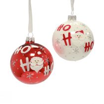 Bolas de Natal de vidro bolas de árvore de Natal Papai Noel 6 unidades