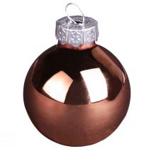 Itens Árvore de bolas de vidro Natal prata damasco Ø4cm 24 un
