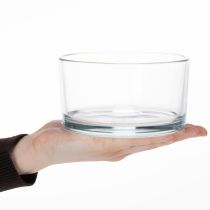 Itens Tigela de vidro transparente, pequena, ideal para diversas decorações em vidro, flores, suculentas e velas, 13 cm