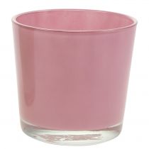Itens Pote de vidro Ø11.5cm H10.8cm rosa velho