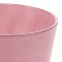 Itens Pote de vidro Ø10cm A8,5cm rosa velho