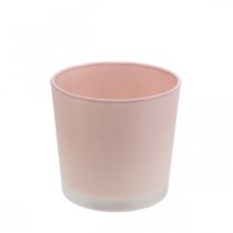 Vaso de flores vaso de vidro rosa vaso de vidro Ø11.5cm H11cm