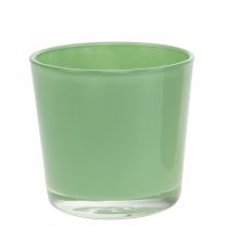 Itens Pote de vidro Ø10cm Alt8,5cm verde menta