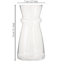 Itens Vaso de vidro vaso jacinto vaso decorativo transparente Ø7cm H13cm